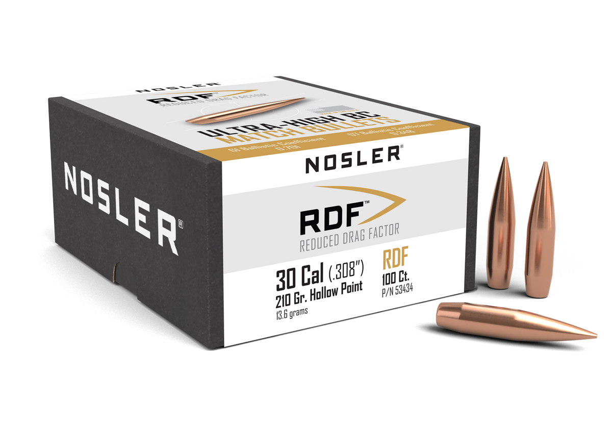Nosler - Kula - 30 Caliber (.308) - 210gr - RDF HPBT - 100st/ask