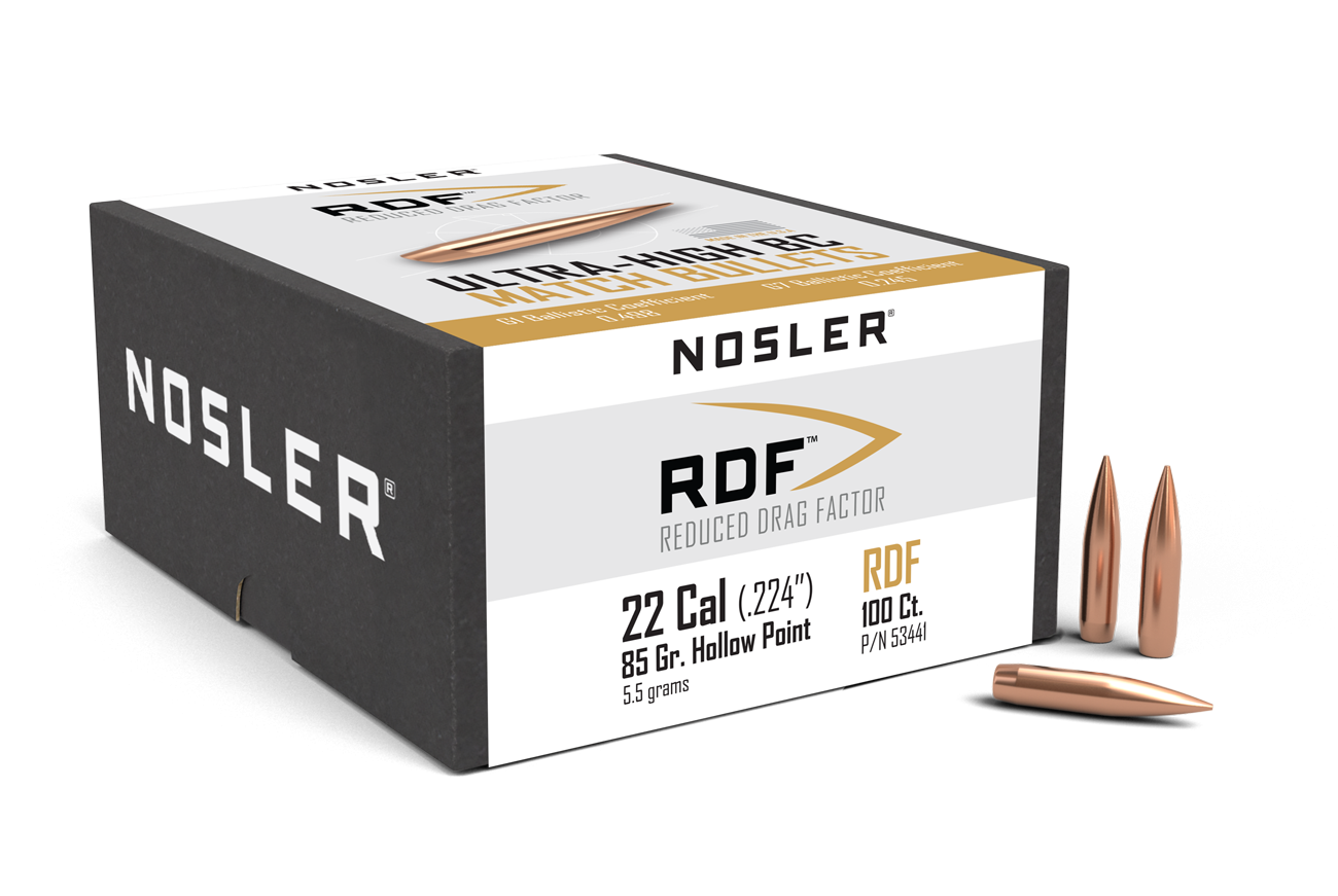 Nosler - Kula - 22 Caliber (.224) - 85gr - RDF HPBT - 100st/ask
