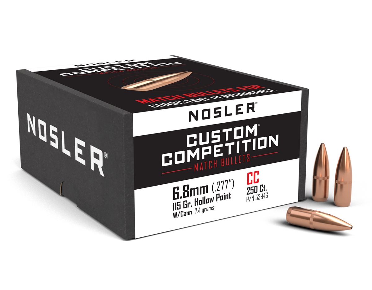 Nosler - Kula - 6.8mm - 115gr - Custom Competition HPBT - 250st/ask