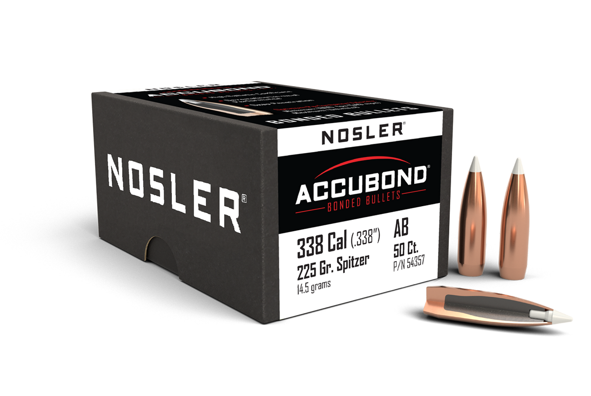 Nosler - Kula - 338 Caliber (.338) - 225gr - AccuBond - 50st/ask