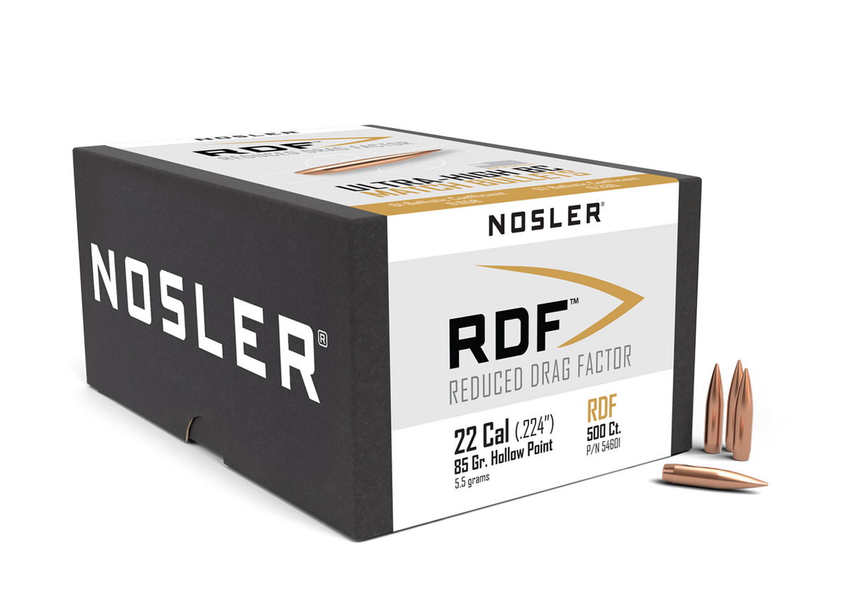 Nosler - Kula - 22 Caliber - 85 gr - RDF Hollow Point Boat Tail - 500st/ask