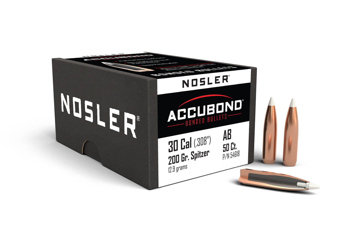 Nosler - Kula - 30 Caliber (.308) - 200gr - AccuBond - 50st/ask