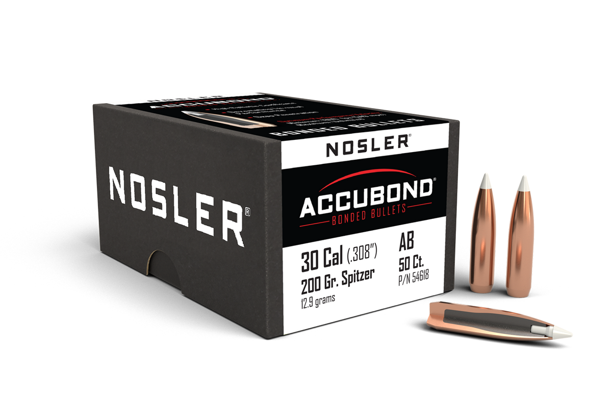 Nosler - Kula - 30 Caliber (.308) - 200gr - AccuBond - 50st/ask