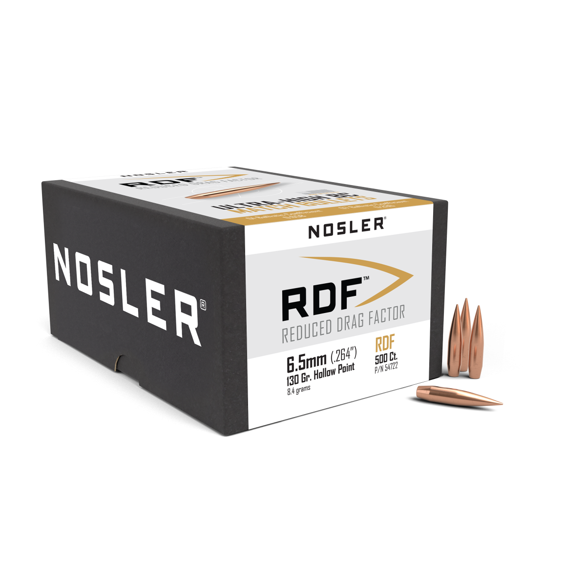 Nosler - Kula - 6.5mm - 130gr - RDF - 500st/ask