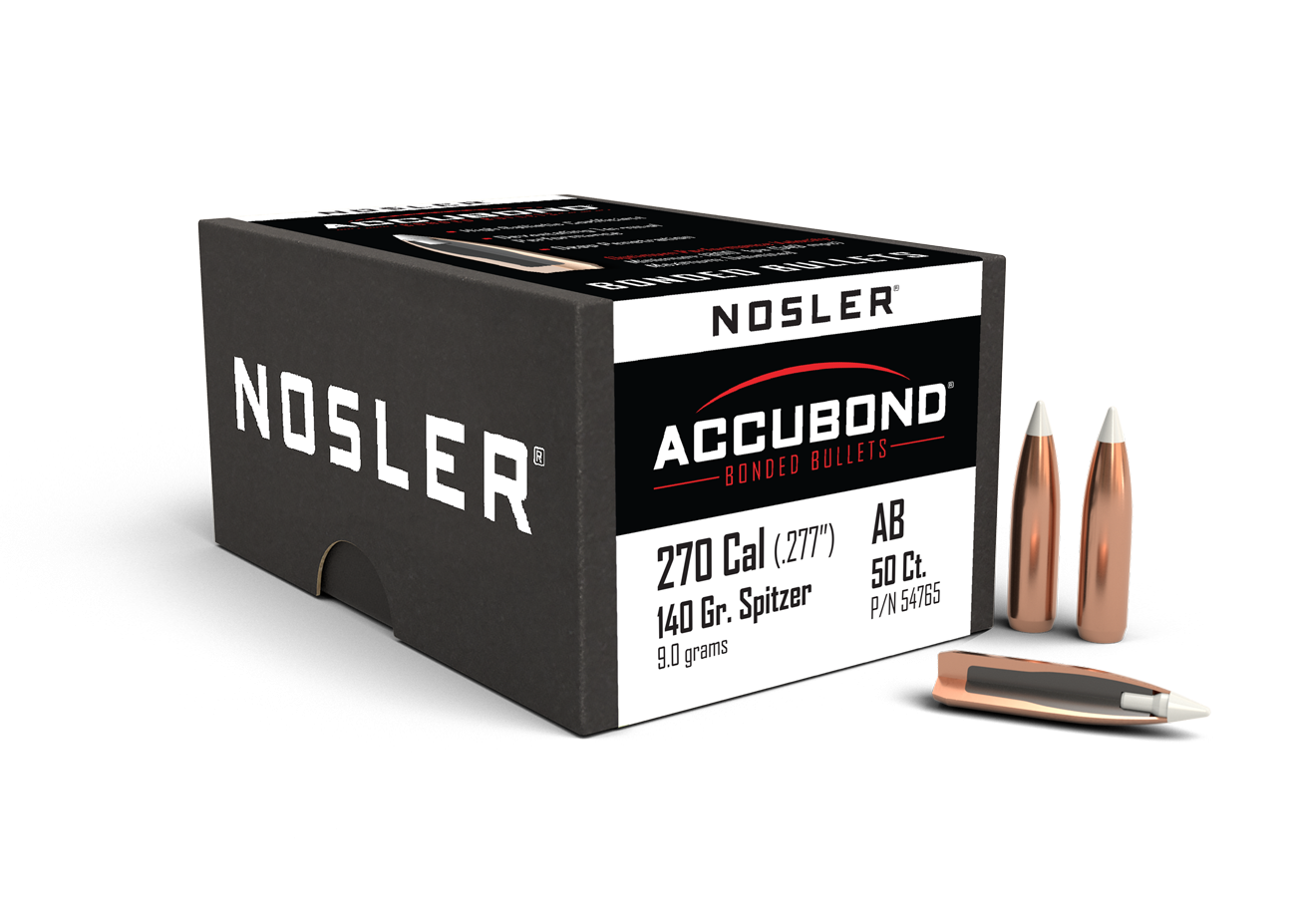 Nosler - Kula - 270 Caliber (.277) - 140gr - AccuBond - 50st/ask