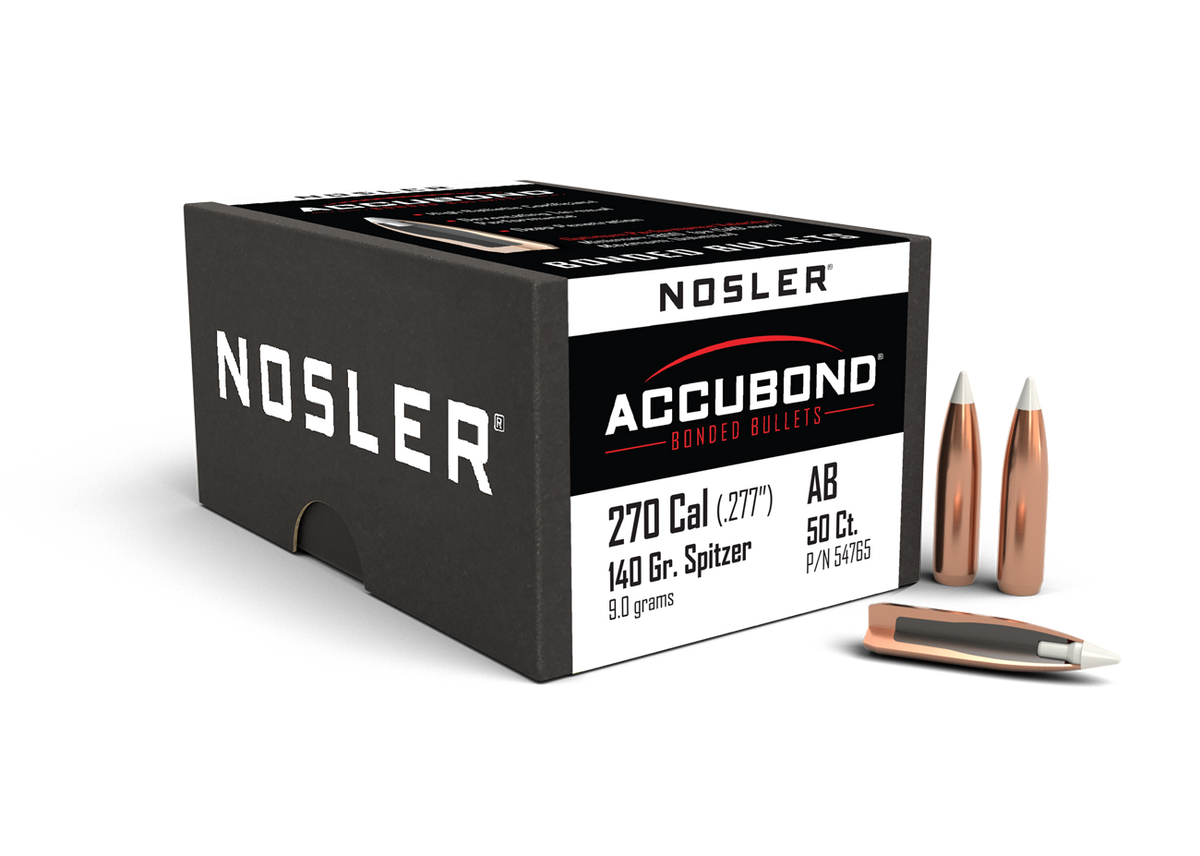 Nosler - Kula - 270 Caliber (.277) - 140gr - AccuBond - 50st/ask