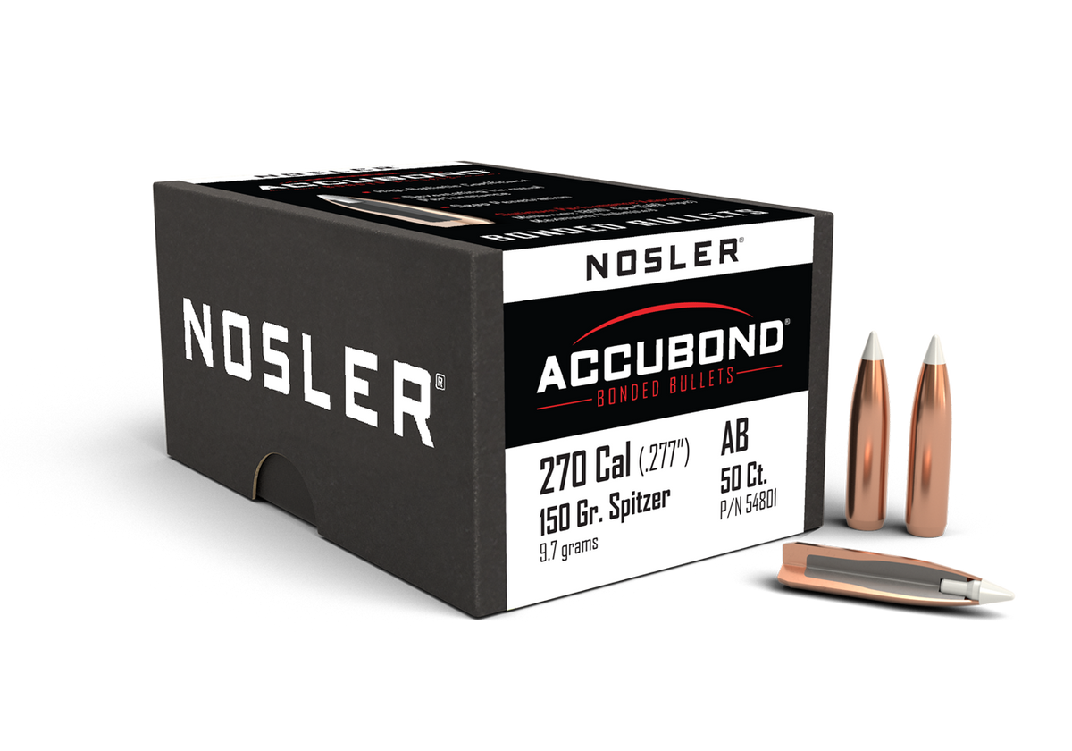 Nosler - Kula - 270 Caliber (.277) - 150gr - AccuBond - 50st/ask