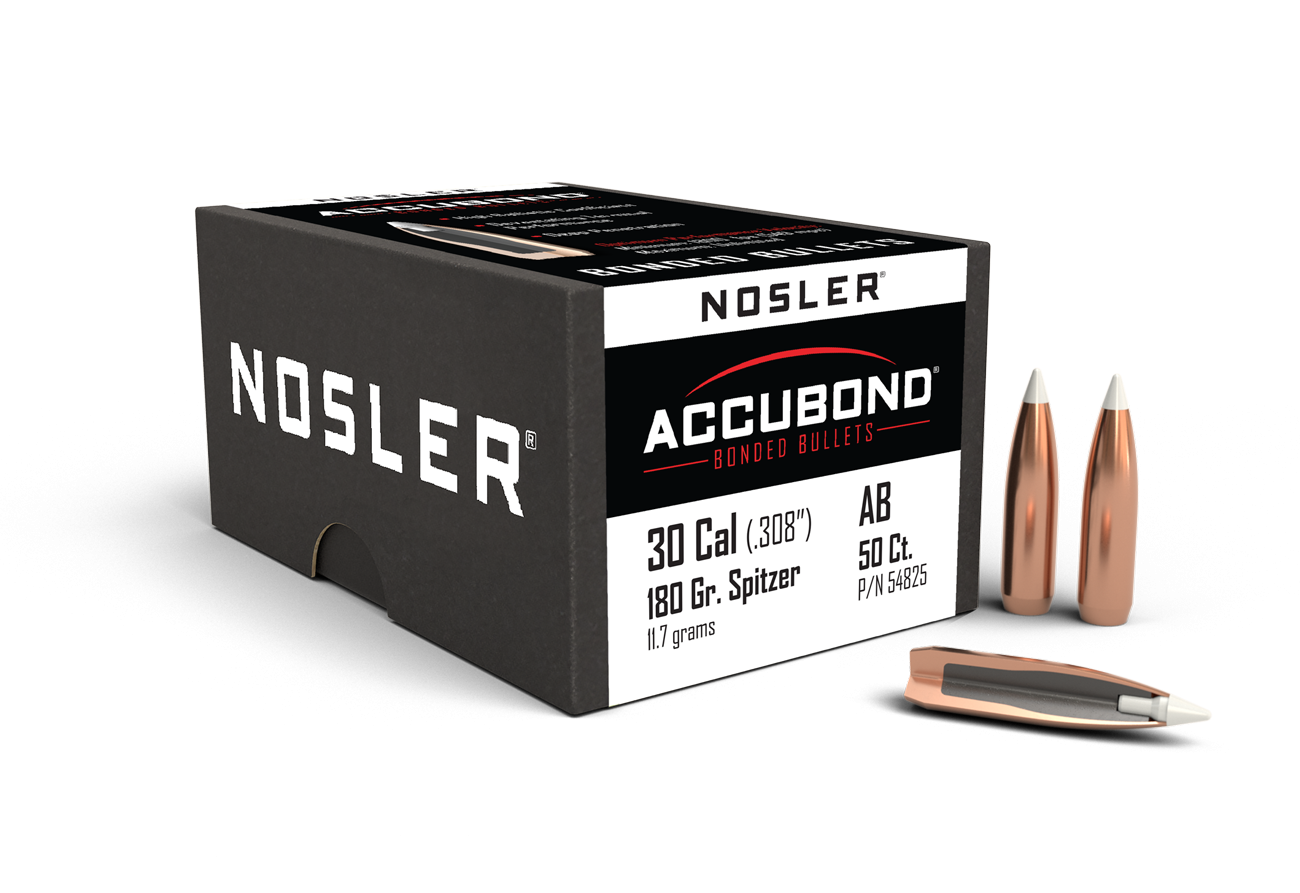 Nosler - Kula - 30 Caliber (.308) - 180gr - AccuBond - 50st/ask