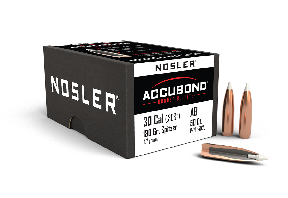 Nosler - Kula - 30 Caliber (.308) - 180gr - AccuBond - 50st/ask