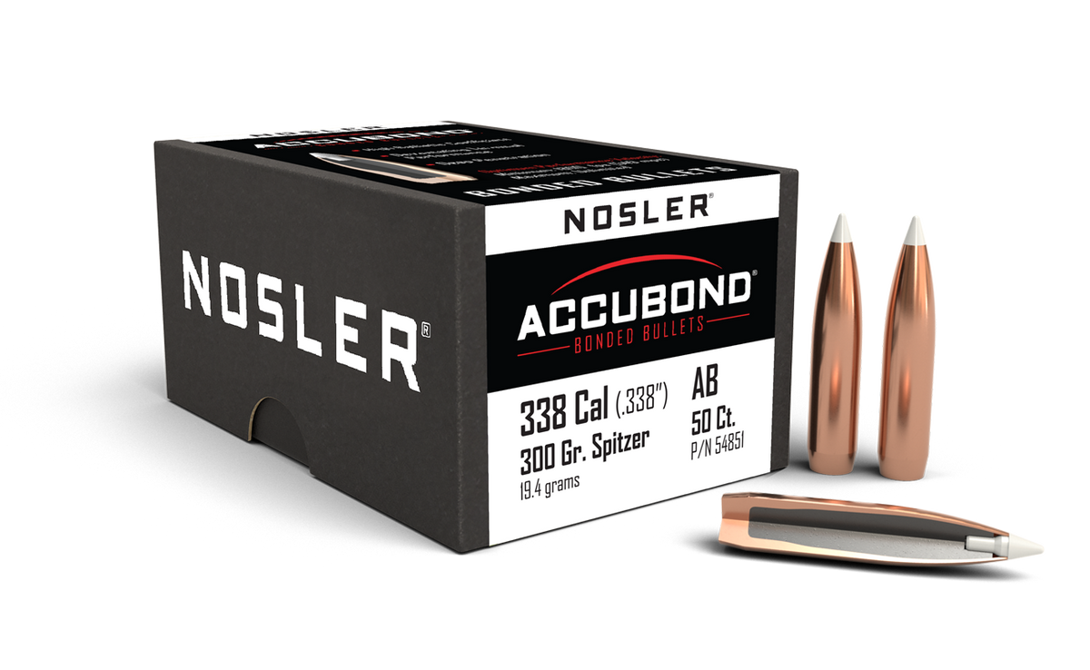 Nosler - Kula - 338 Caliber (.338) - 300gr - AccuBond - 50st/ask