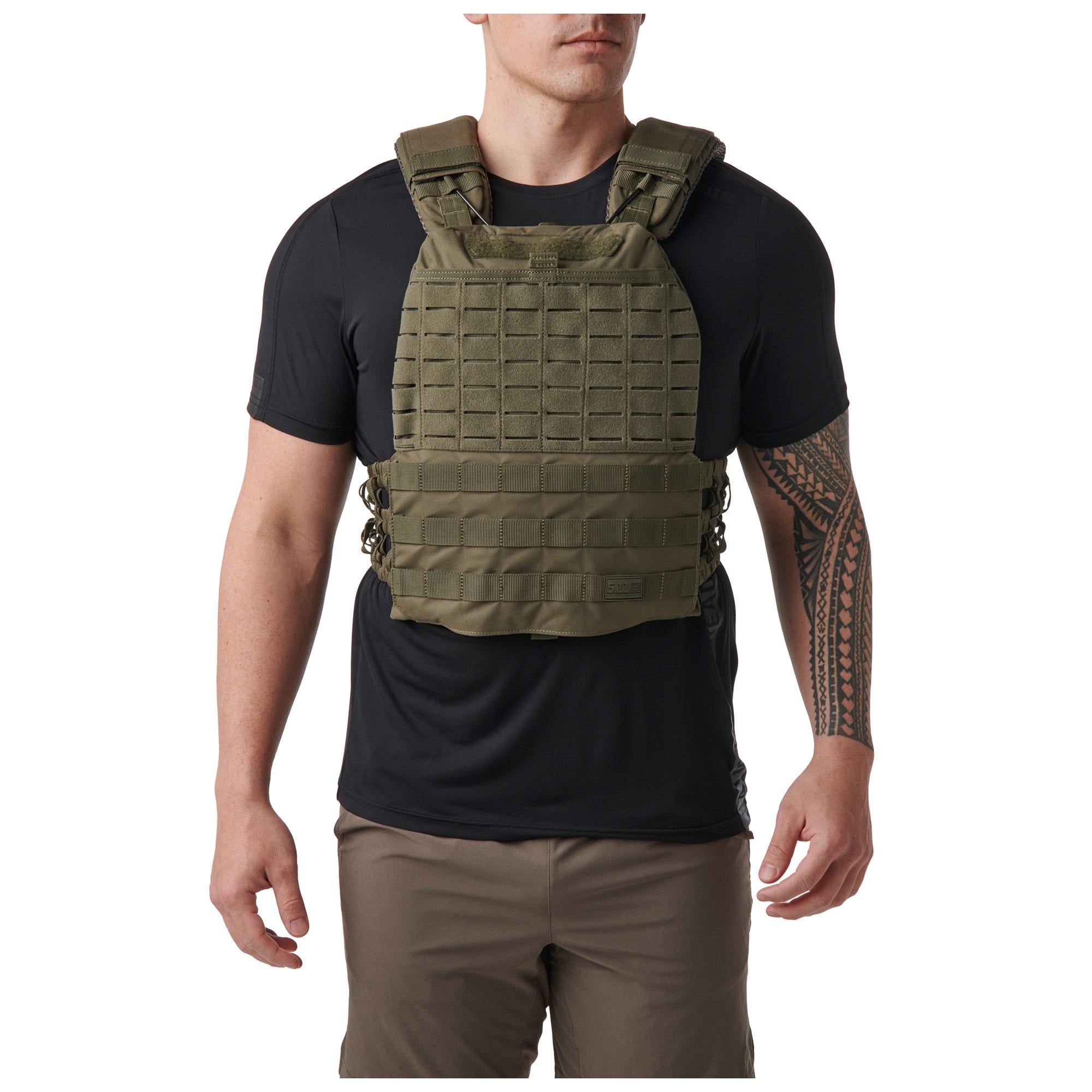 5.11 TacTec Plate Carrier bärväst i Ranger Green