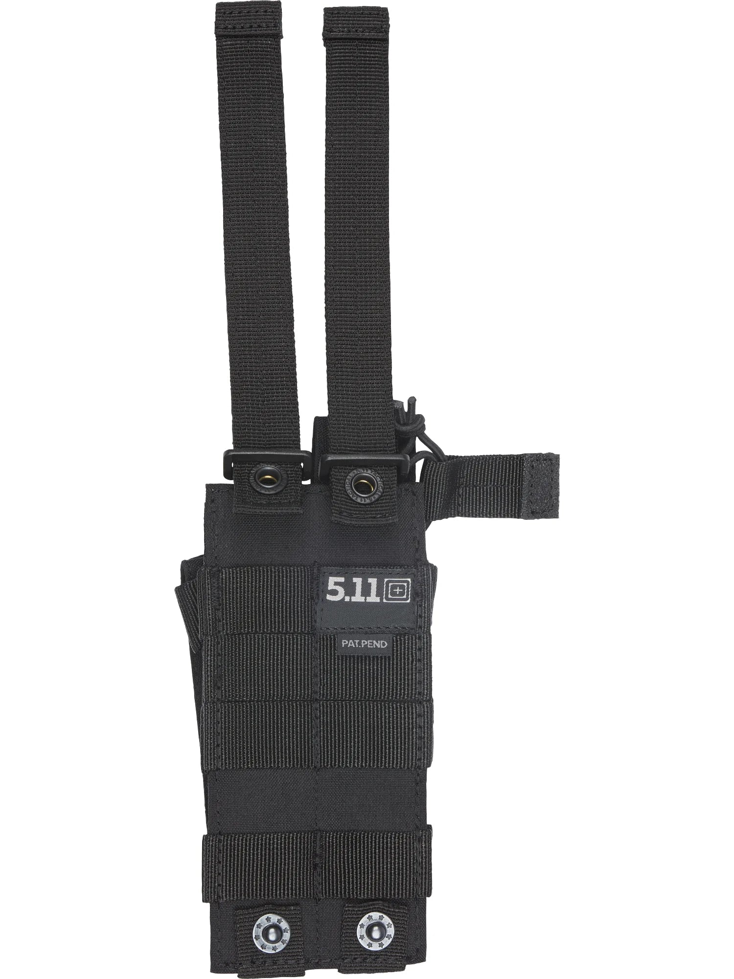 5.11 MP5 Bungee with Cover Double magasinficka i Black med bungee-retention och lock