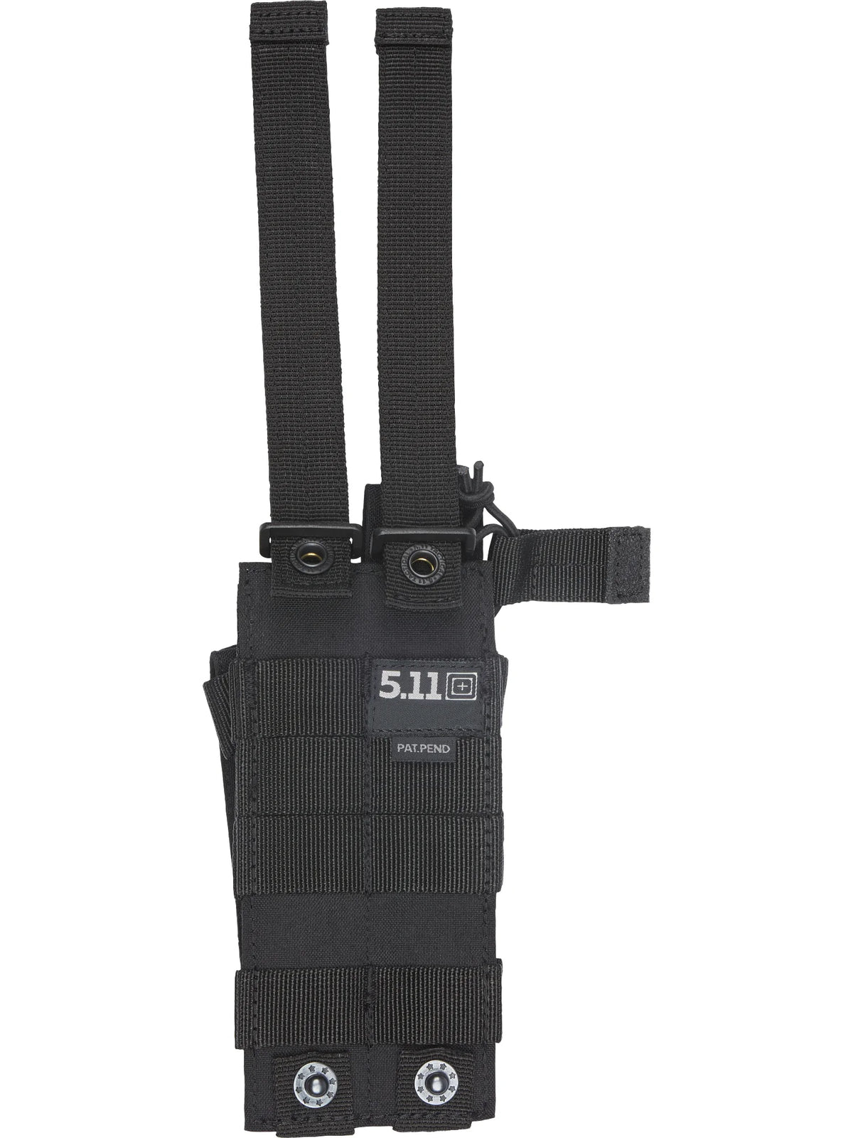 5.11 MP5 Bungee with Cover Double magasinficka i Black med bungee-retention och lock