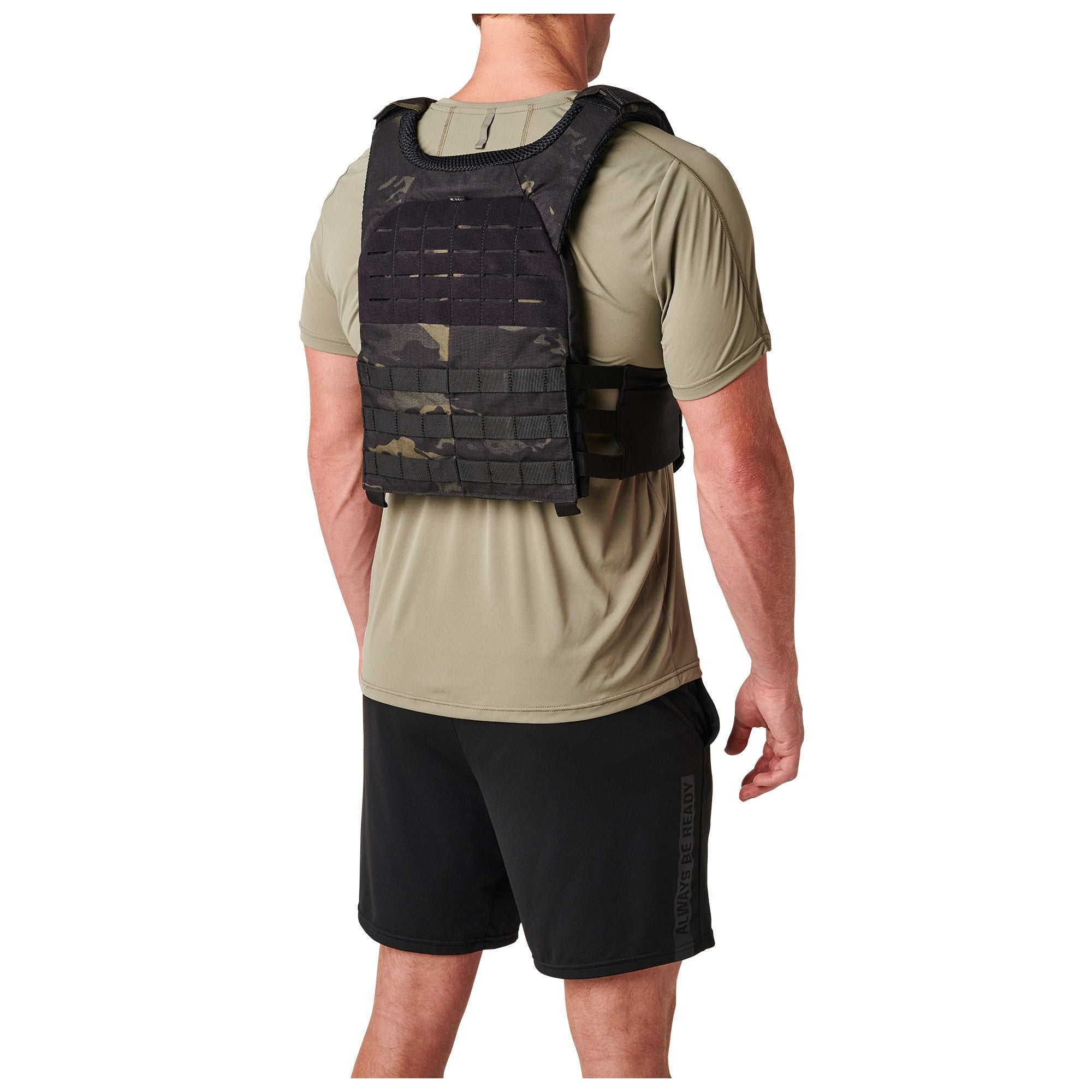 5.11 TacTec Trainer Weight Vest i MultiCam Black™, träningsväst med MOLLE-plattformar