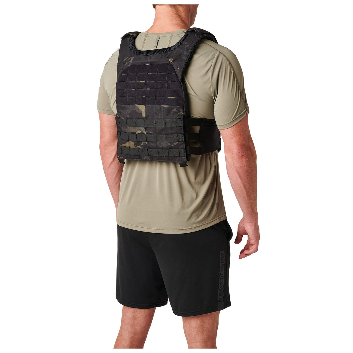 5.11 TacTec Trainer Weight Vest i MultiCam Black™, träningsväst med MOLLE-plattformar