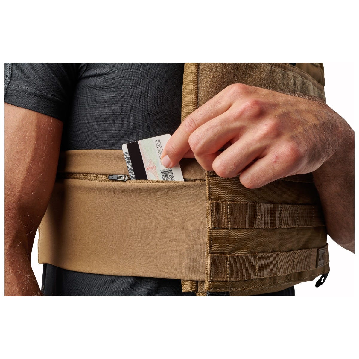 5.11 TacTec Trainer Weight Vest i Kangaroo, träningsväst med MOLLE-plattformar