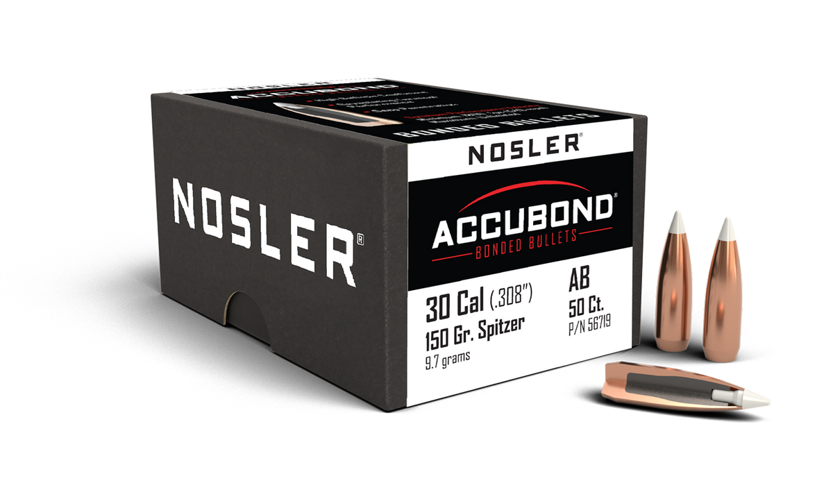 Nosler - Kula - 30 Caliber (.308) - 150gr - AccuBond - 50st/ask