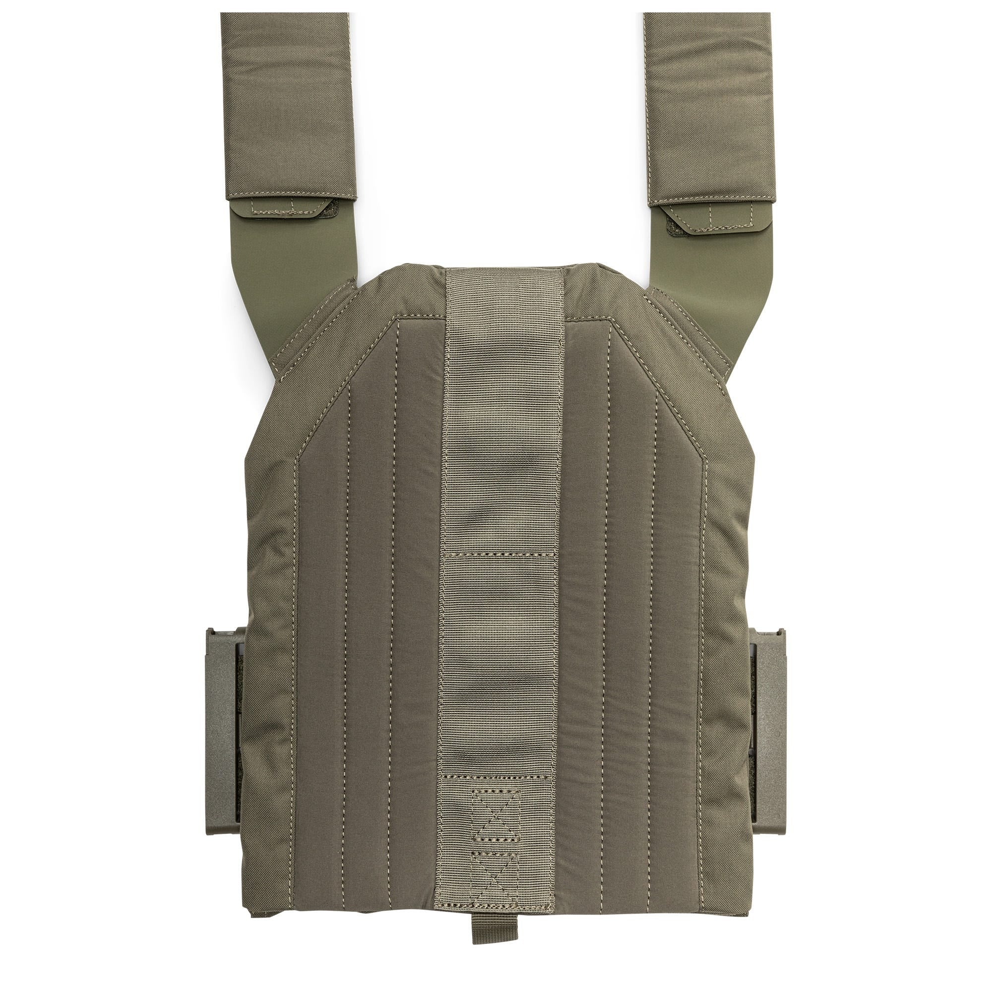 5.11 QR Plate Carrier Base - NIR i Ranger Green, bas till taktiskt bärsystem med snabbspänne och MOLLE-paneler.