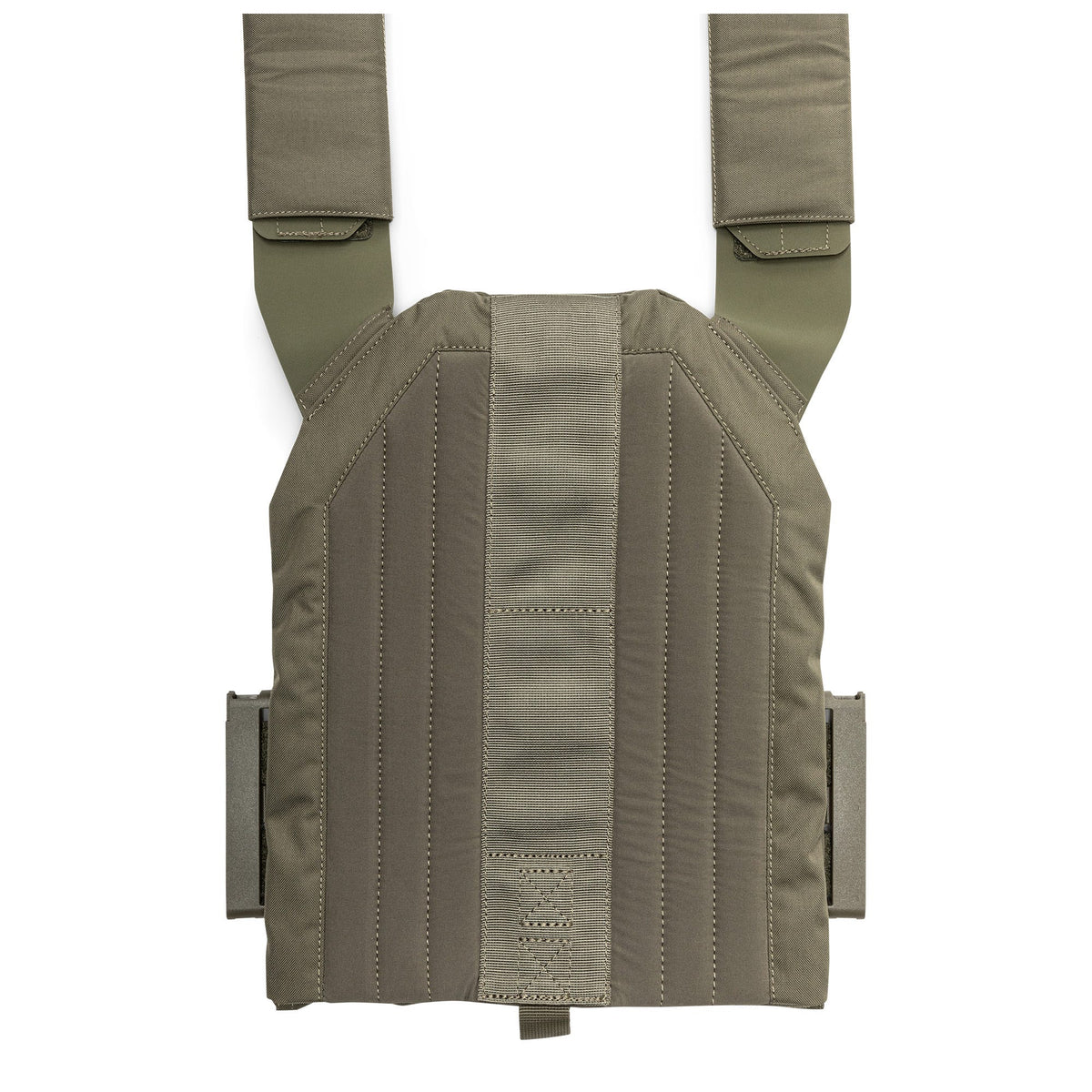 5.11 QR Plate Carrier Base - NIR i Ranger Green, bas till taktiskt bärsystem med snabbspänne och MOLLE-paneler.