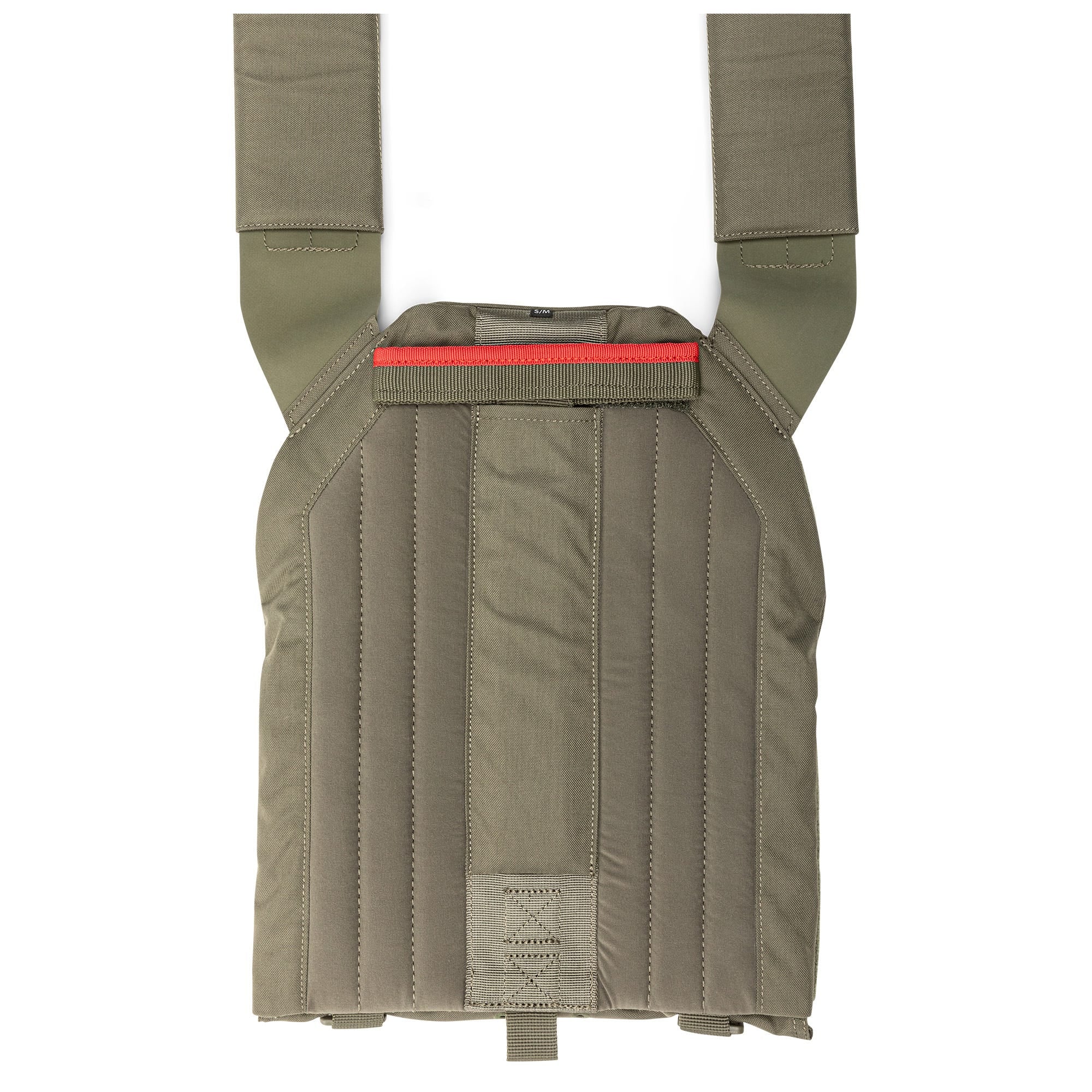 5.11 QR Plate Carrier Base - NIR i Ranger Green, bas till taktiskt bärsystem med snabbspänne och MOLLE-paneler.