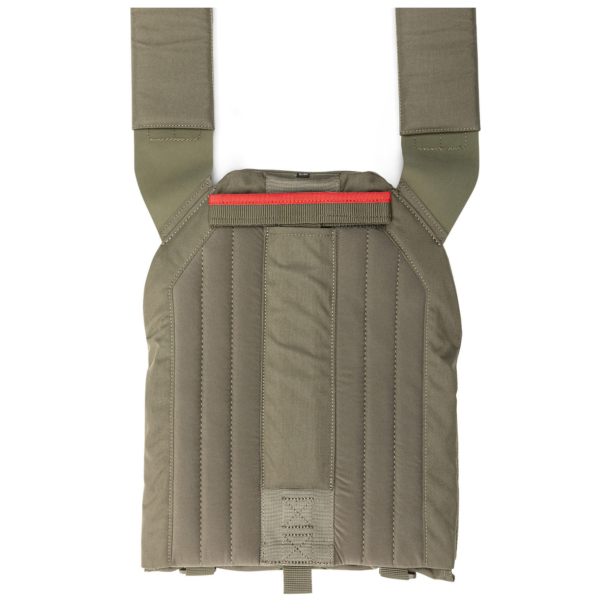 5.11 QR Plate Carrier Base - NIR i Ranger Green, bas till taktiskt bärsystem med snabbspänne och MOLLE-paneler.