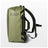 5.11 AllHaula Duffel 45L i Sage Green, med bred öppning och stuvbara axelremmar.