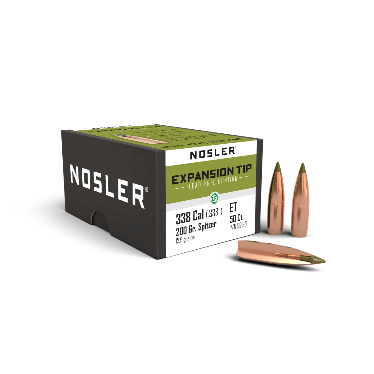 Nosler - Kula - 338 Caliber (.338) - 200gr - Expansion Tip - 50st/ask