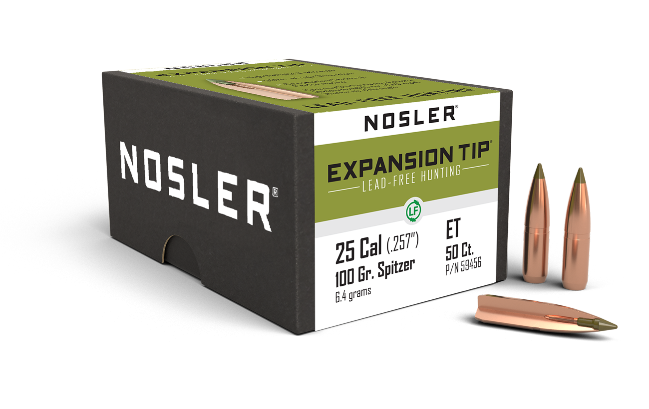 Nosler - Kula - 25 Caliber - 100gr - Expansion Tip - 50st/ask