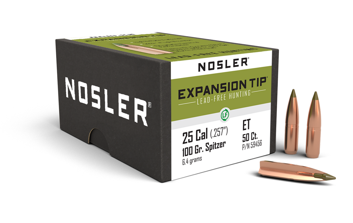 Nosler - Kula - 25 Caliber - 100gr - Expansion Tip - 50st/ask