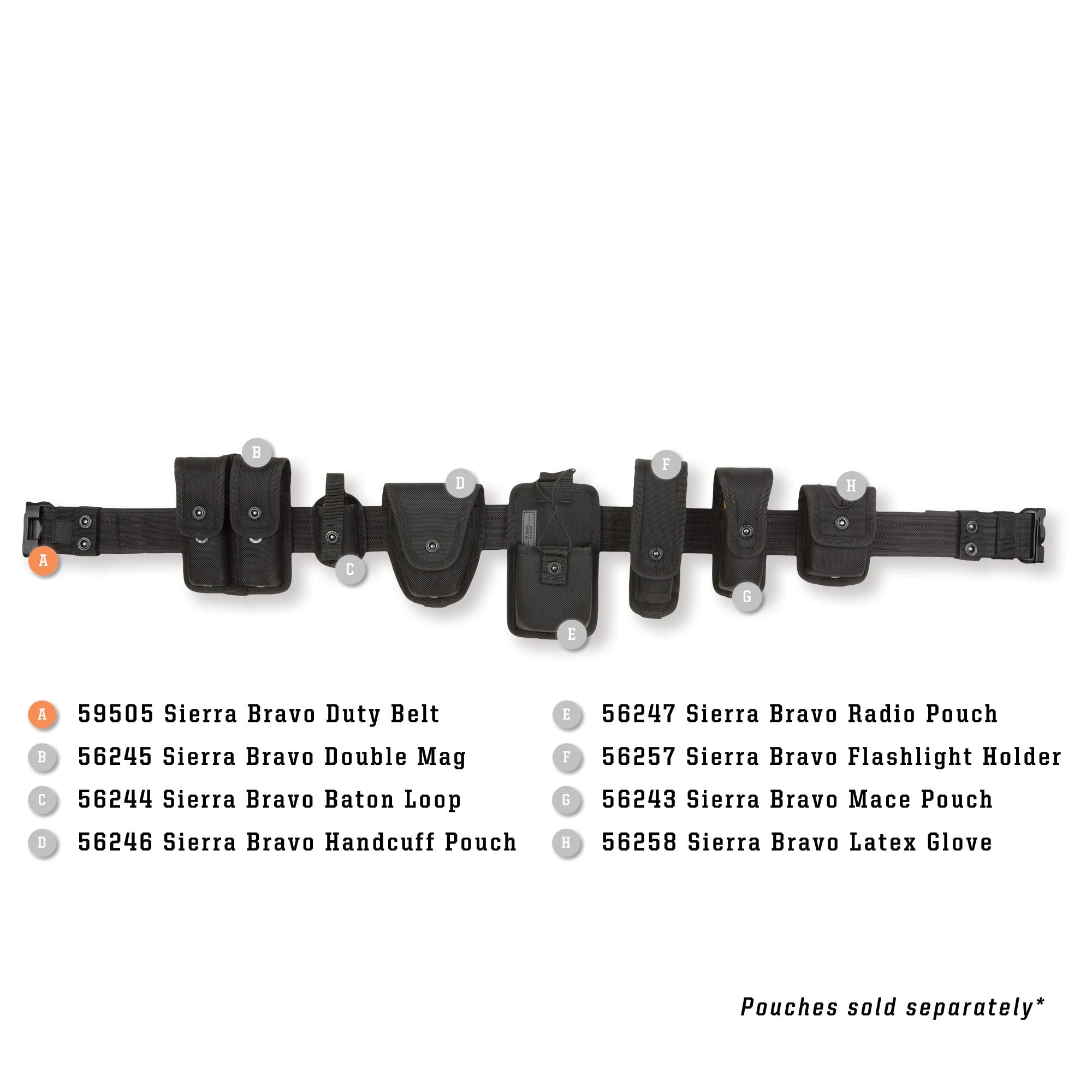 5.11 Sierra Bravo Duty Belt Plus 2.25 tum tjänstebälte i Black