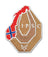 Rangemaster - Norway Target patch - Vit