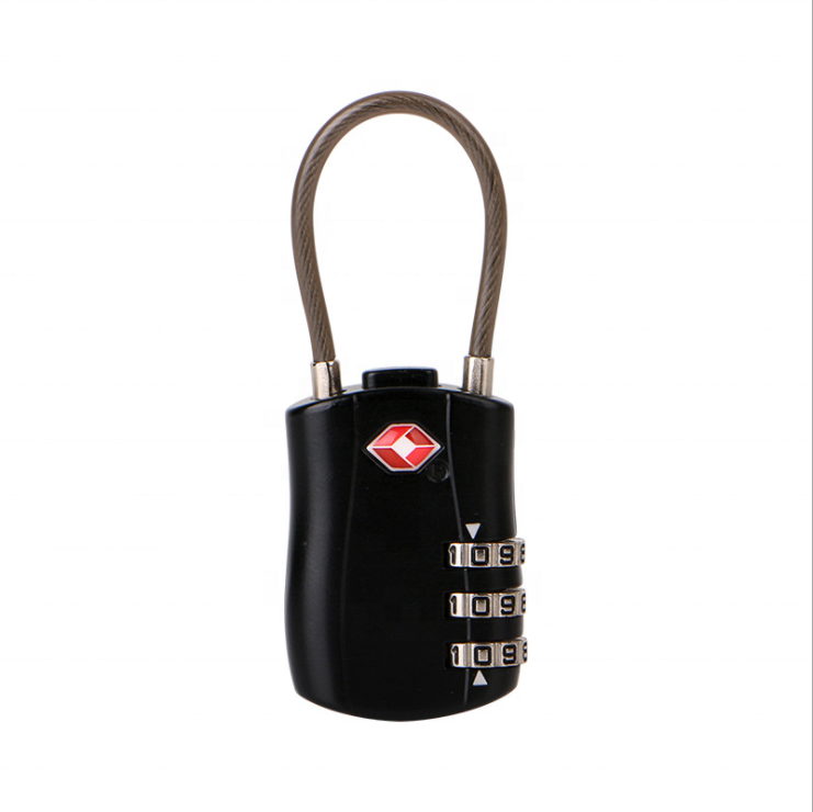 TSA lock with wire