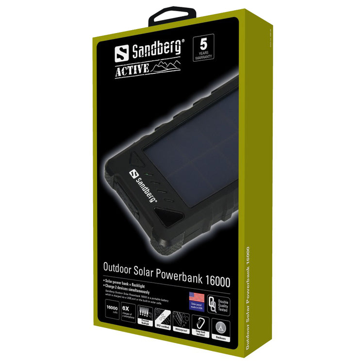 Sandberg - Outdoor Solar Powerbank 16000