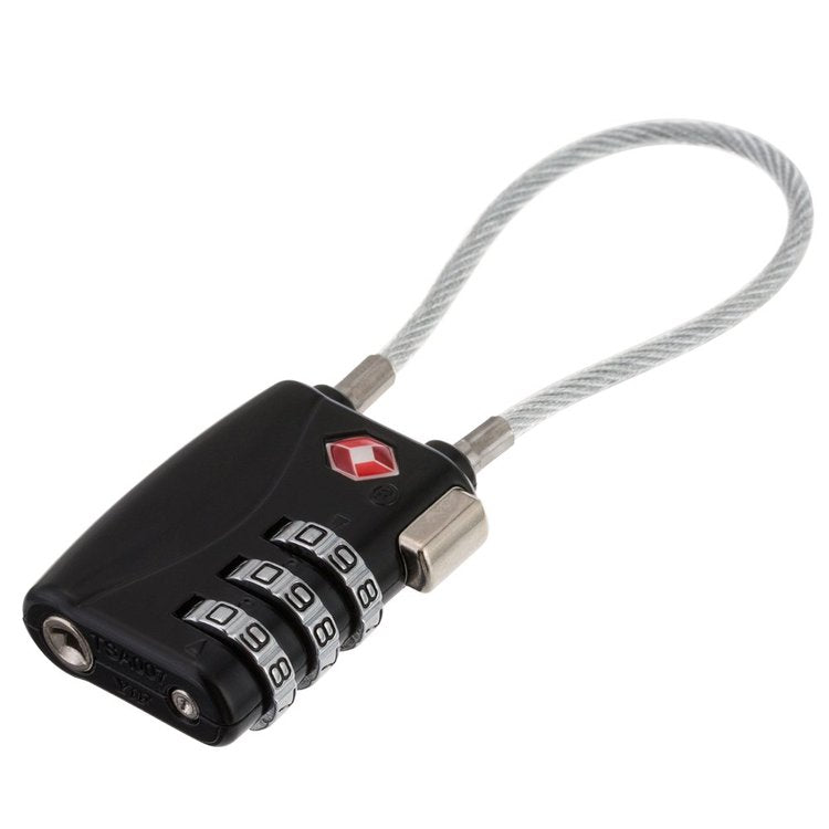 TSA lock with wire