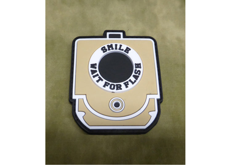 3D Patch - Smile for flash and Wait - PVC