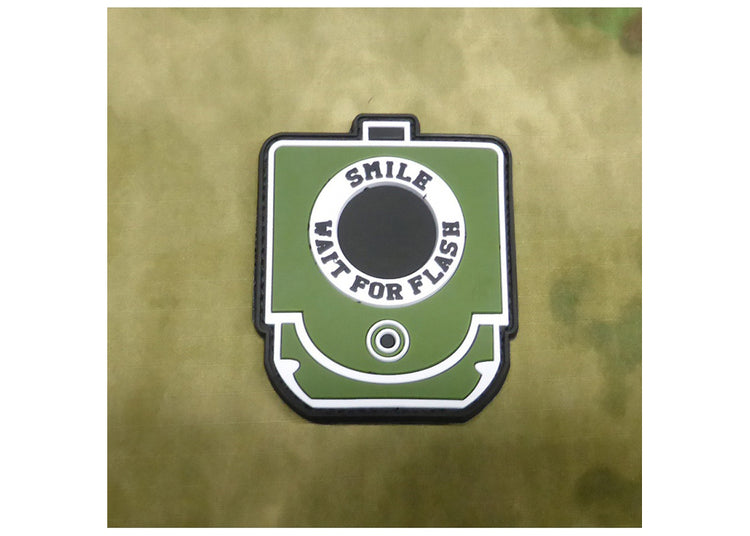 3D Patch - Smile for flash and Wait - PVC