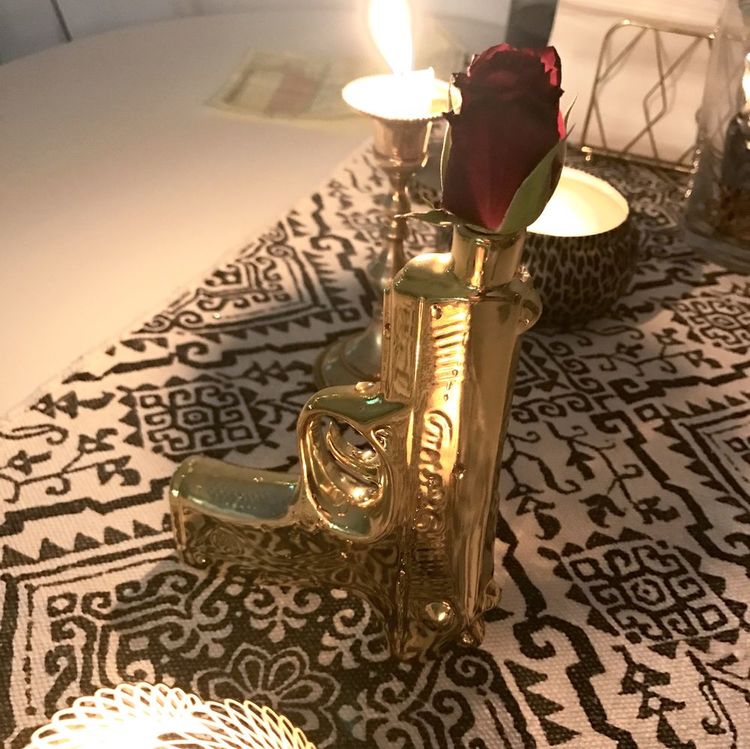 Gun bud vase