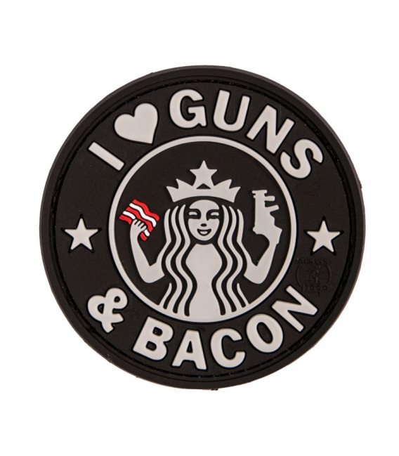 3D Patch - Guns and Bacon - PVC