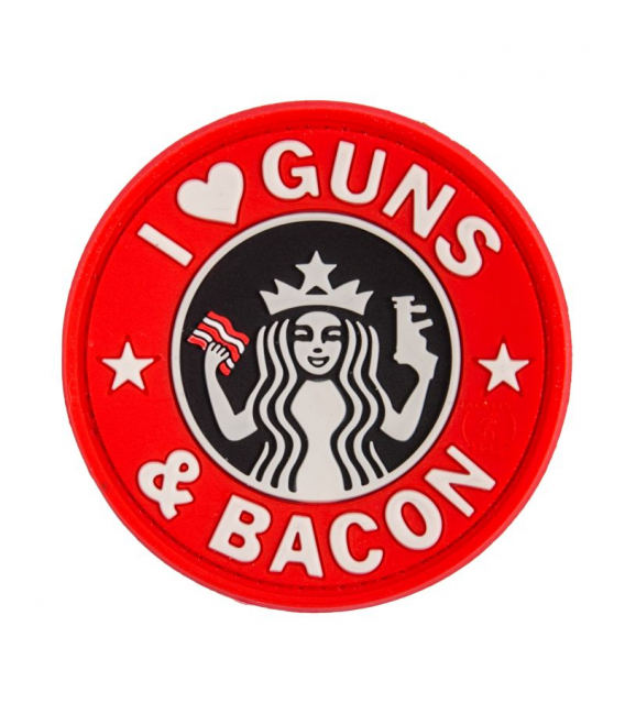 3D Patch - Guns and Bacon - PVC