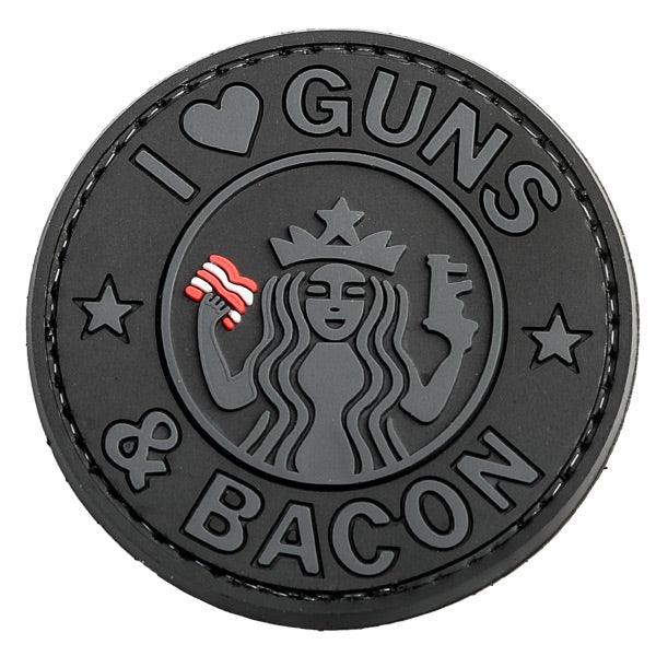 3D Patch - Guns and Bacon - PVC