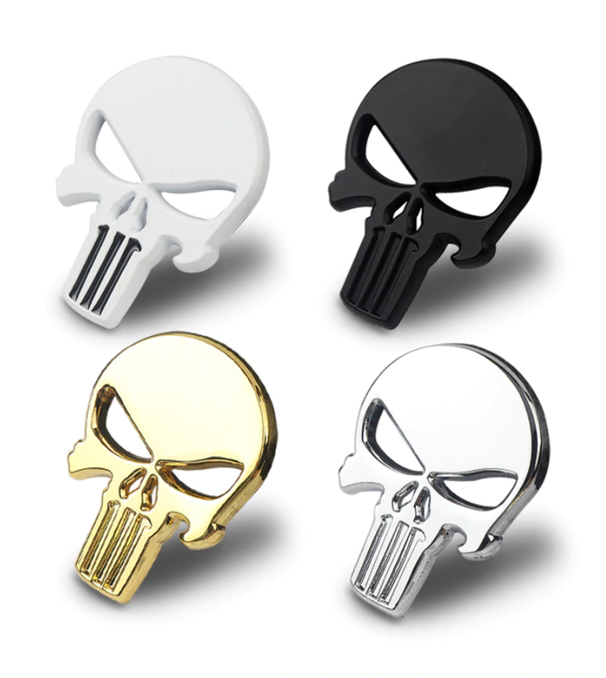 3D Metal Emblem - The Punisher Skull