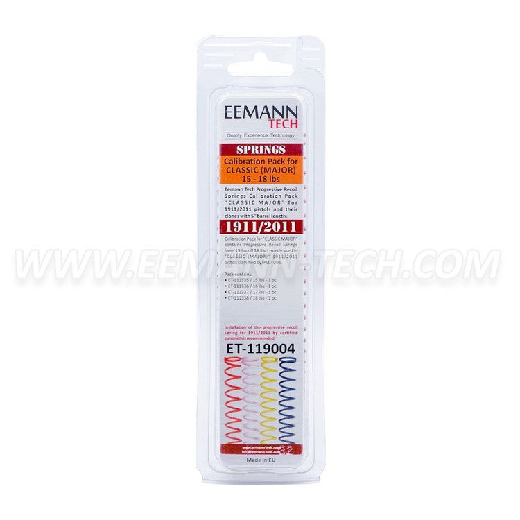 Eemann Tech - Recoil springs calibration pack classic major for 1911/2011