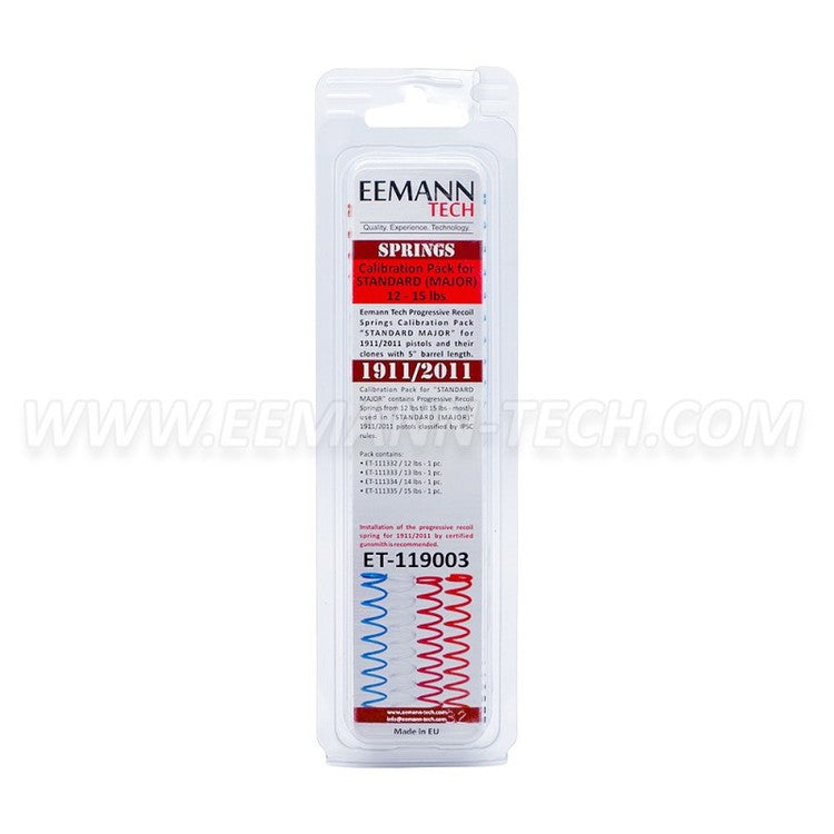 Eemann Tech - Recoil springs calibration pack standard major for 1911/2011