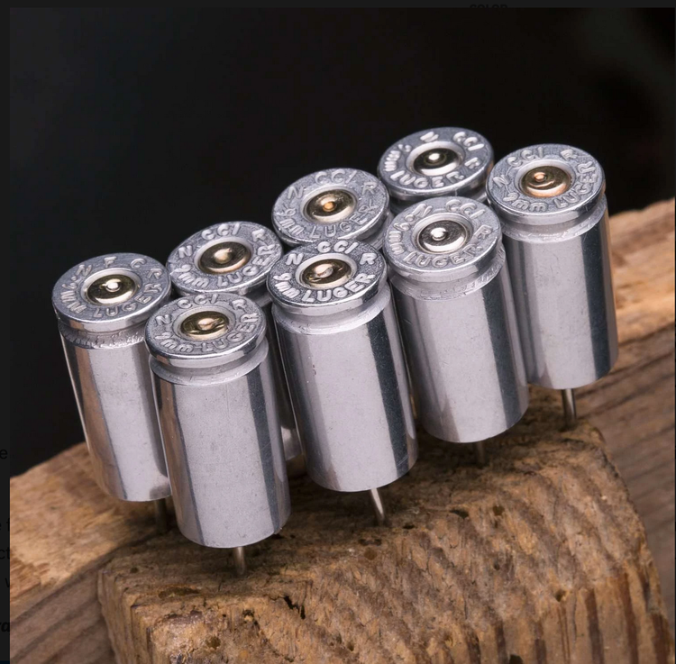 Lucky Shot - 9mm Bullet Push Pins (Pack of 8)