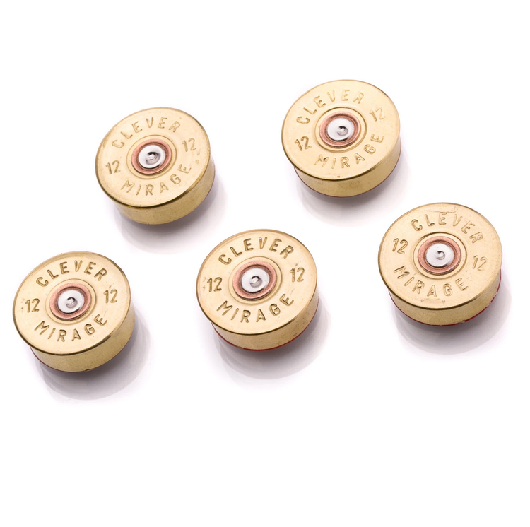 Lucky Shot - 12 Gauge Real Bullet Magnets - (5 per pack)