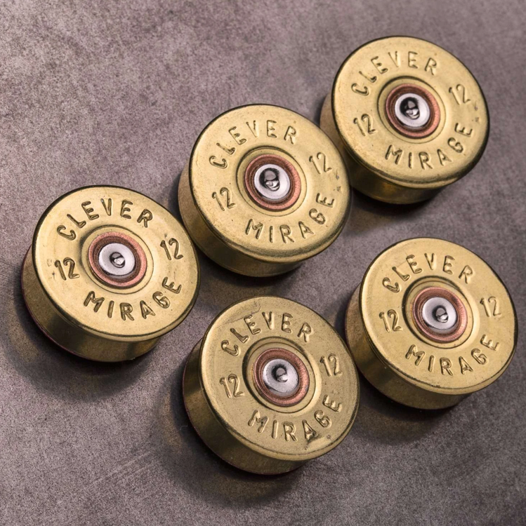 Lucky Shot - 12 Gauge Real Bullet Magnets - (5 per pack)