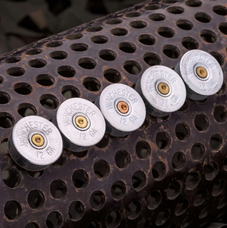 Lucky Shot - 12 Gauge Real Bullet Magnets - (5 per pack)