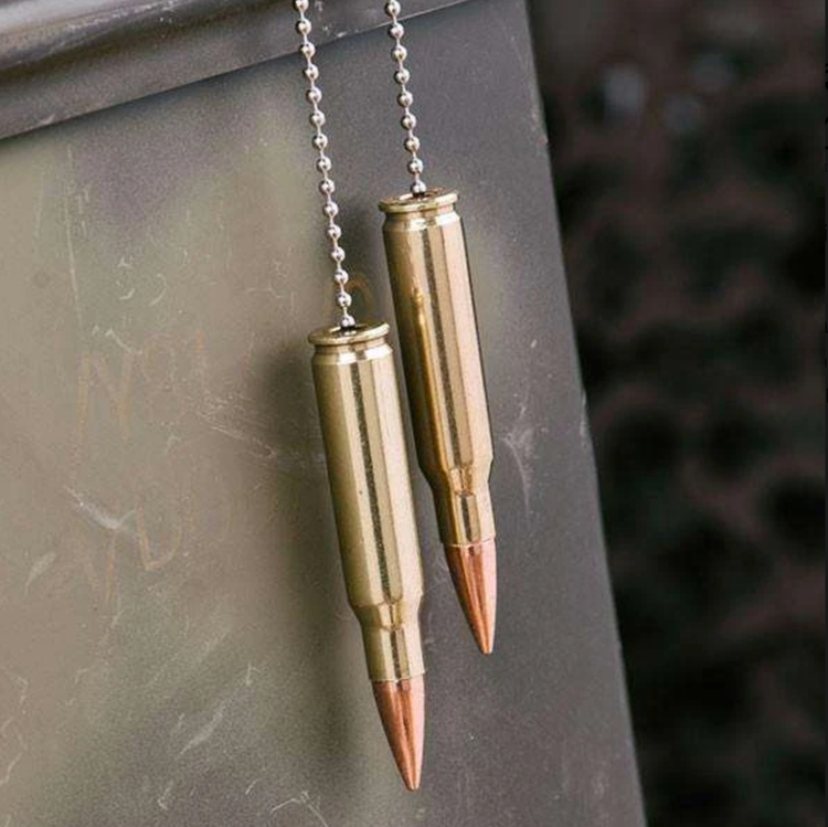 Lucky Shot - .308 Caliber Real Bullet car mirror hangers - Set of 2