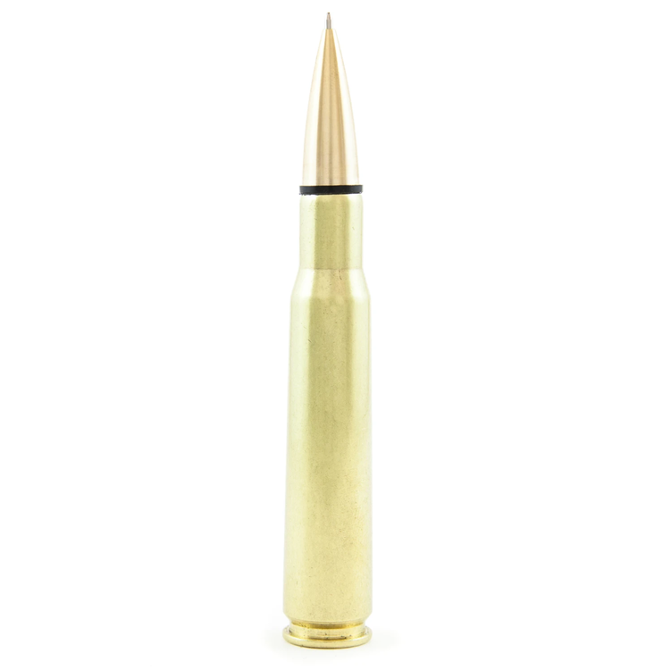 Lucky Shot - .50 Caliber Bullet Twist Pen in Brass
