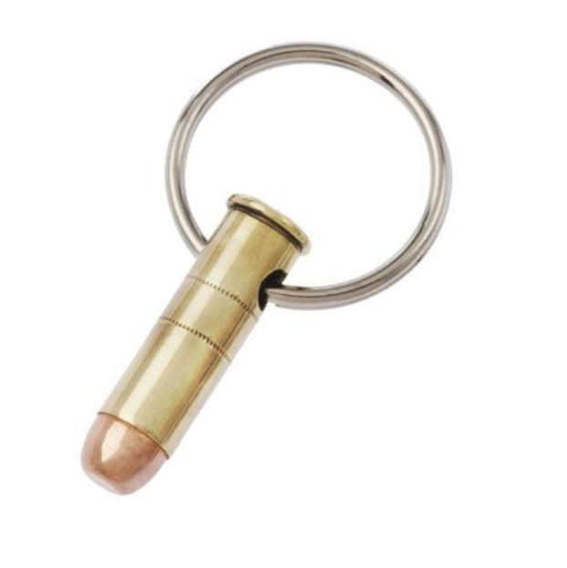 Lucky Shot - Keychain  in Brass